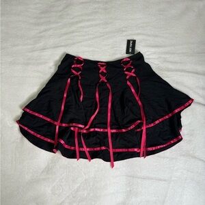 Hot Topic Gothic Ribbon Skirt​​​​​​​